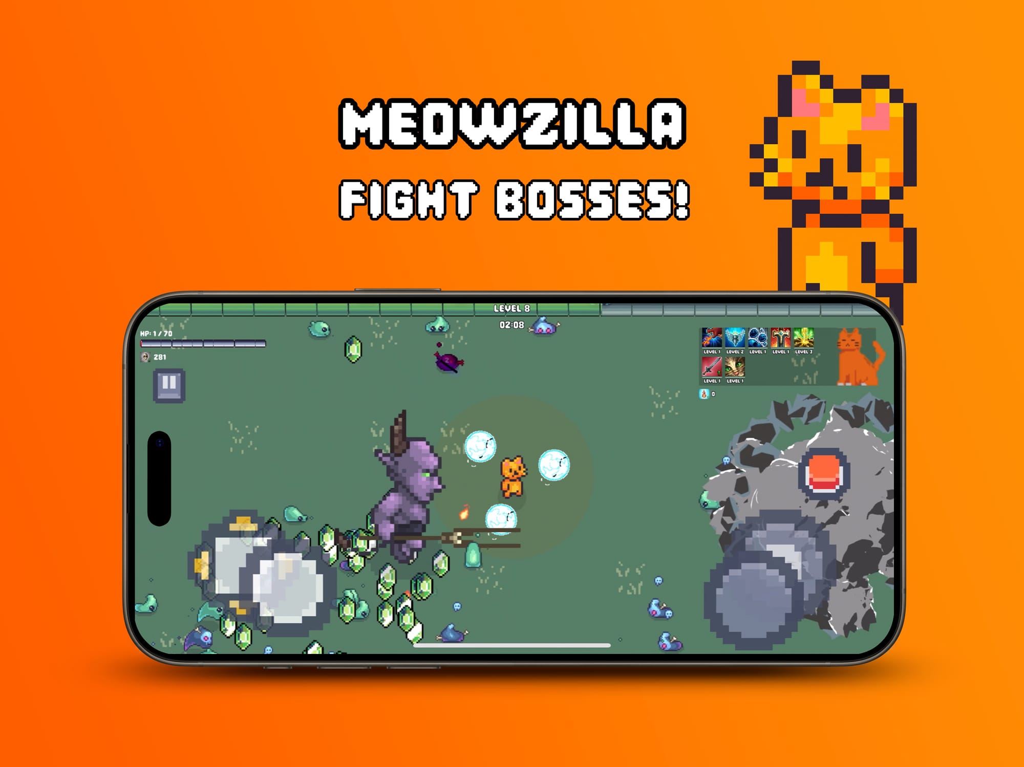 Meowzilla for Android & iOS is now live!